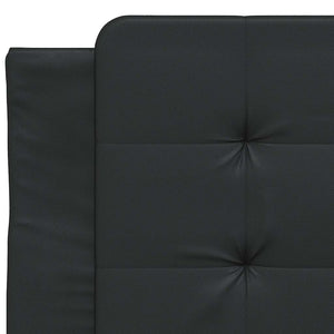 Bettgestell Schwarz 80x200 cm Kunstleder