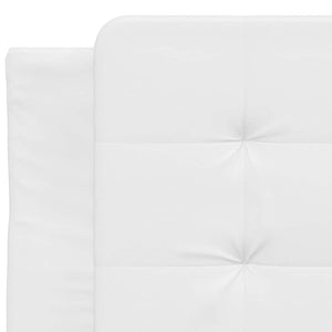 Bettgestell Weiß 80x200 cm Kunstleder
