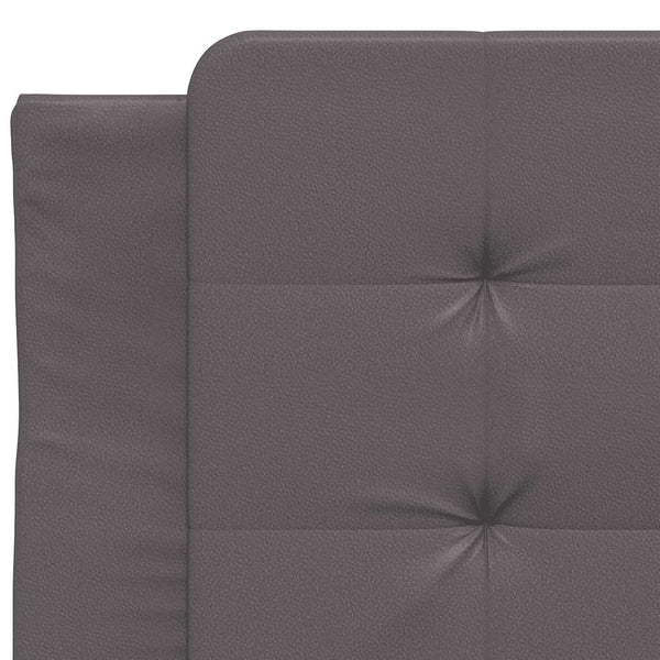 Bettgestell Grau 80x200 cm Kunstleder