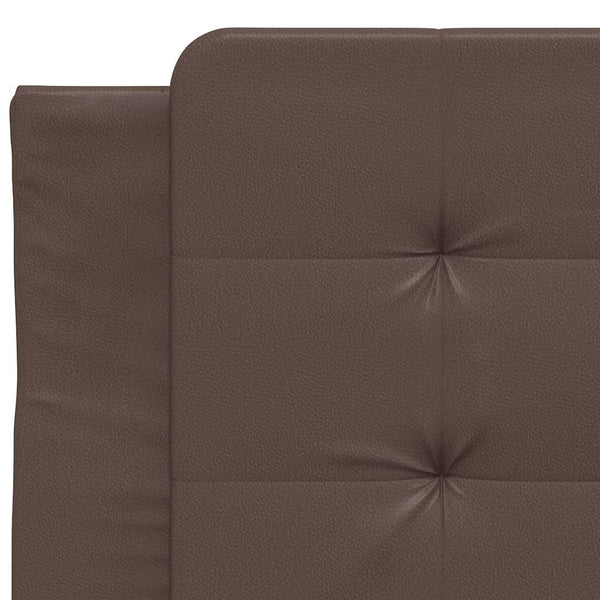 Bettgestell Braun 90x190 cm Kunstleder
