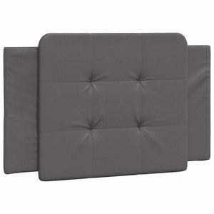 Bettgestell Grau 90x190 cm Kunstleder