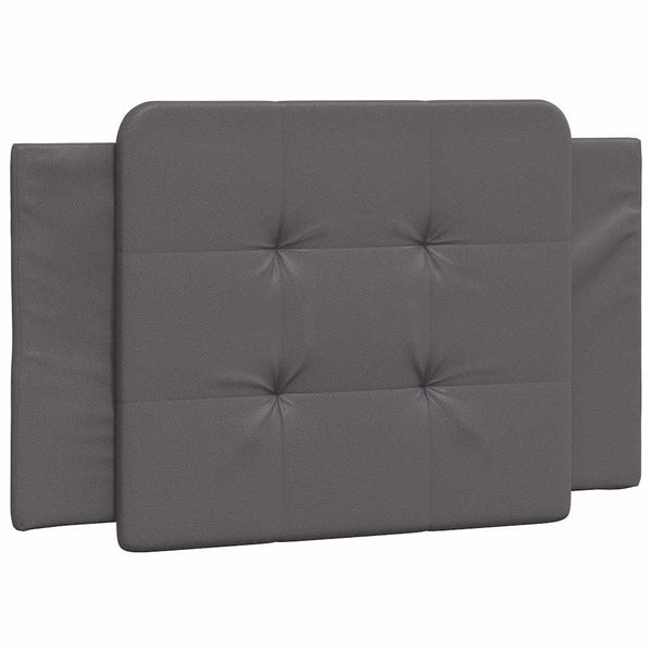 Bettgestell Grau 90x190 cm Kunstleder