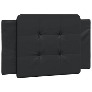 Schwarzes Kunstleder Bettgestell 90x200 cm