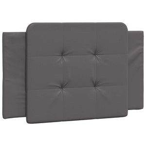 Bettgestell Grau 90x200 cm Kunstleder