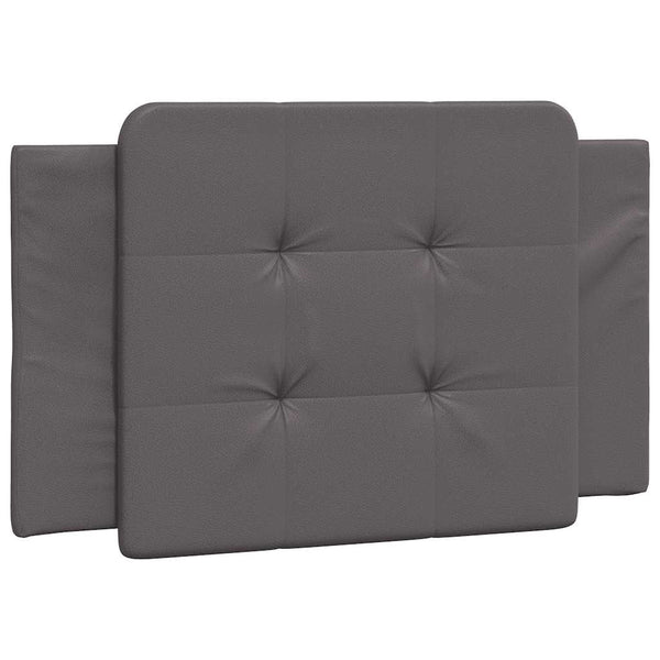 Bettgestell Grau 90x200 cm Kunstleder