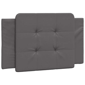 Bettgestell Grau 100x200 cm Kunstleder