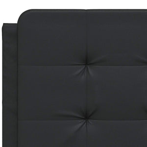 Bettgestell Schwarz 120x200 cm Kunstleder