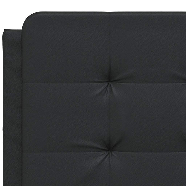 Bettgestell Schwarz 120x200 cm Kunstleder