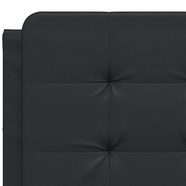 Bettgestell Schwarz 140x200 cm Kunstleder