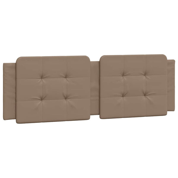 Bettgestell 160x200 cm Cappuccino-Braun Kunstleder