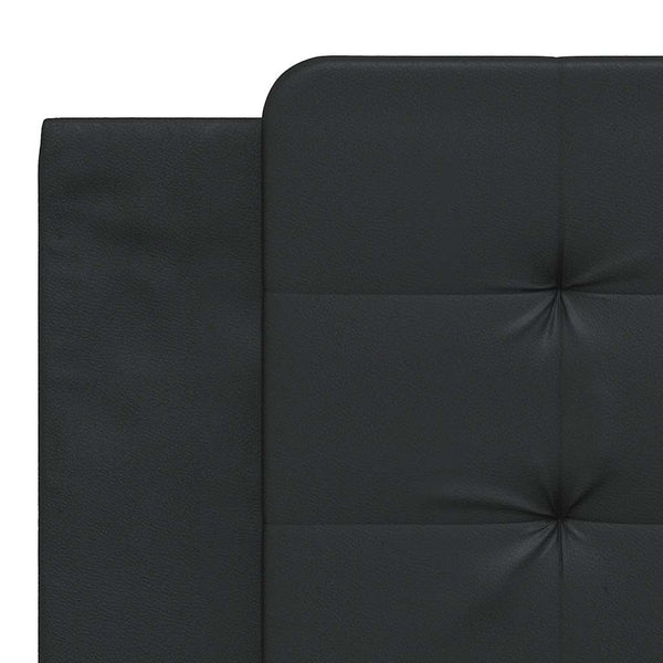 Bettgestell Schwarz 180x200 cm Kunstleder