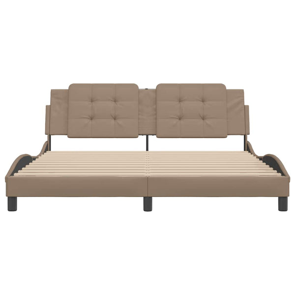 Bettgestell Zadar Cappuccino-Braun 180x200 cm