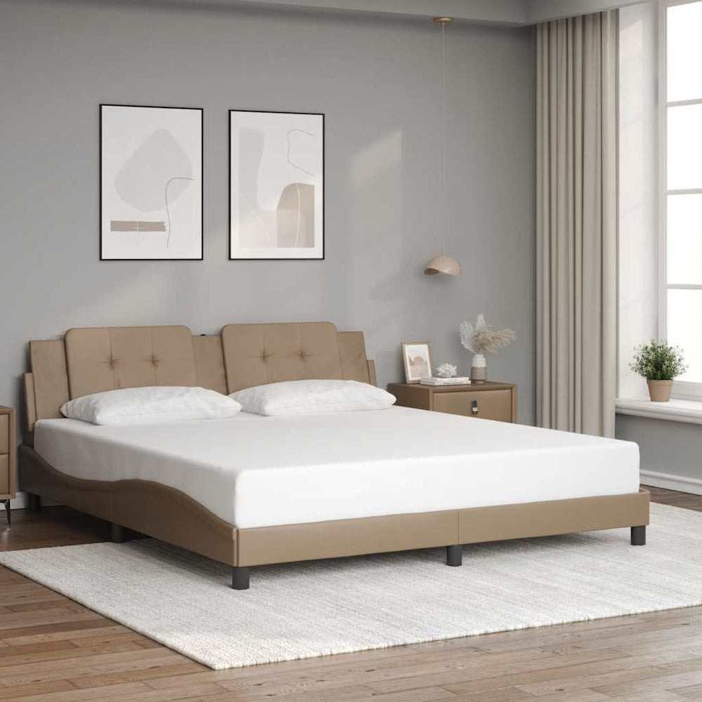 Bettgestell Zadar Cappuccino-Braun 180x200 cm