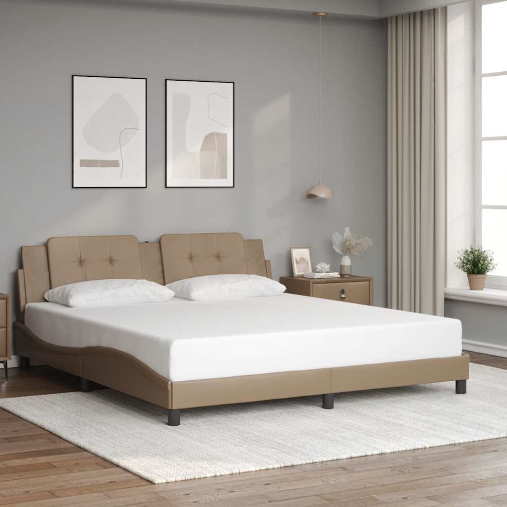 Bettgestell Zadar Cappuccino-Braun 180x200 cm
