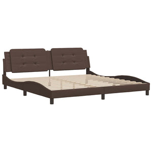 Bettgestell Braun 200x200 cm Kunstleder