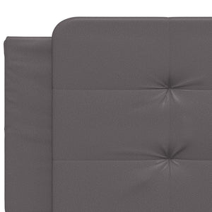 Bettgestell Grau 200x200 cm Kunstleder