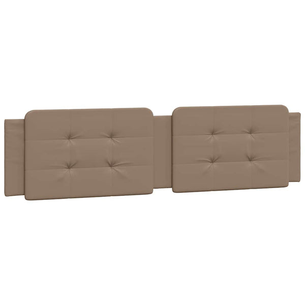 Bettgestell Cappuccino-Braun 200x200 cm Kunstleder