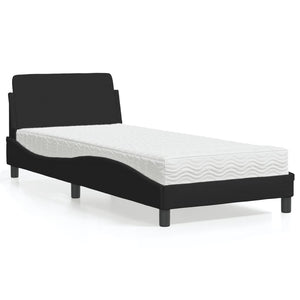 Bett mit Matratze Dover Schwarz 80x200 cm