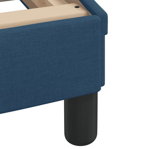 vidaXL Bed with Mattress "Dover" Blue 80x200 cm Fabric