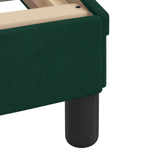 vidaXL Lit avec matelas "Dover" vert foncé 80x200 cm velours