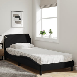 Bett mit Matratze Dover Schwarz 90x190 cm