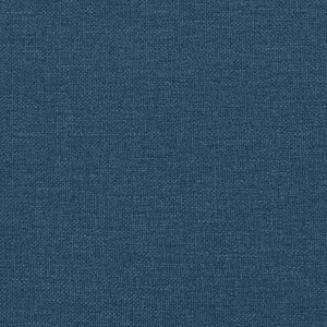 vidaXL Lit avec matelas « Dover » bleu 90x190 cm tissu