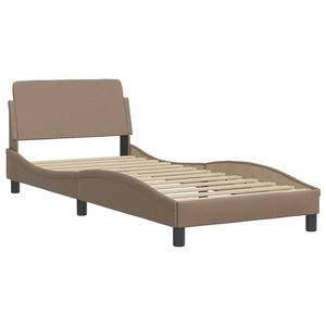 Bett mit Matratze Dover Cappuccino-Braun 90x200 cm