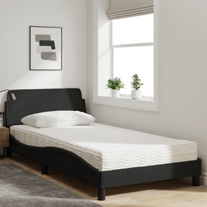 Bett mit Matratze Dover Schwarz 100x200 cm