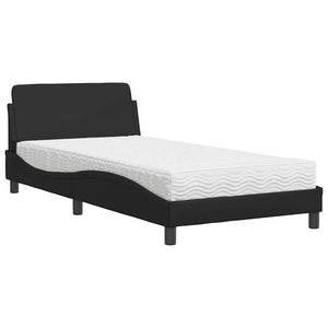 Bett mit Matratze Dover Schwarz 100x200 cm