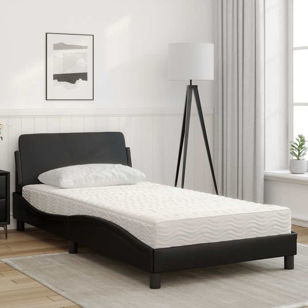 Bett mit Matratze Dover Schwarz 100x200 cm