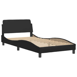 Bett mit Matratze Dover Schwarz 100x200 cm