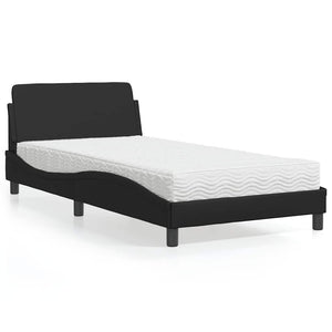 Bett mit Matratze Dover Schwarz 100x200 cm