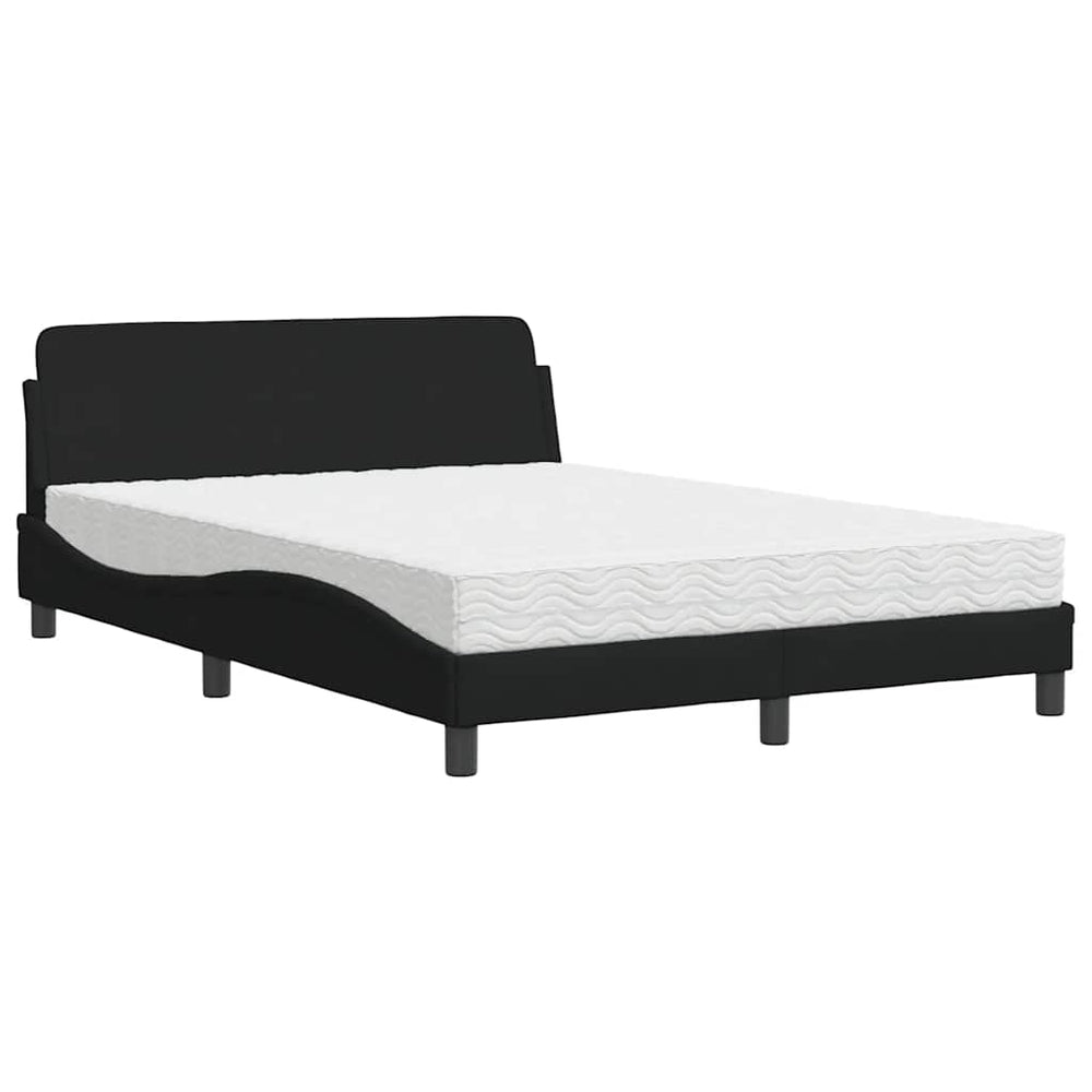 Bett mit Matratze Dover Schwarz 120x200 cm
