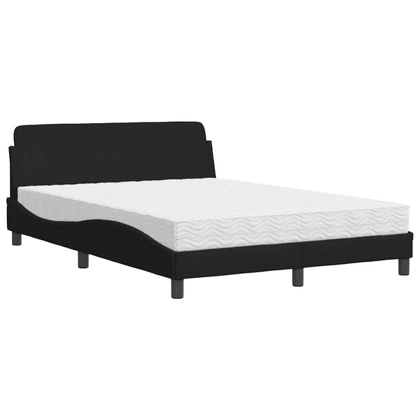 Bett mit Matratze Dover Schwarz 120x200 cm