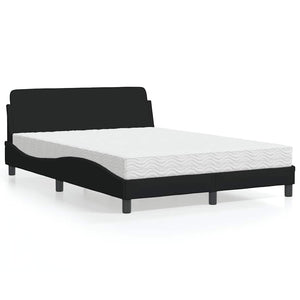 Bett mit Matratze Dover Schwarz 120x200 cm