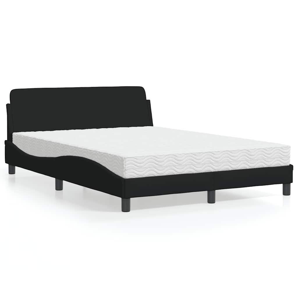 Bett mit Matratze Dover Schwarz 120x200 cm