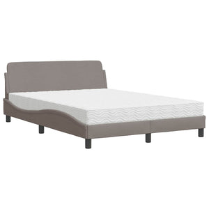 Bett mit Matratze Dover Taupe 120x200 cm