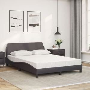 Bett mit Matratze Dover Grau 120x200 cm