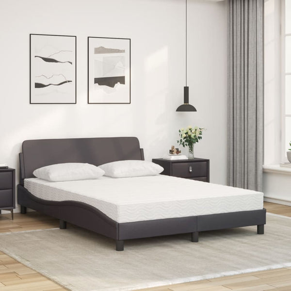 Bett mit Matratze Dover Grau 120x200 cm