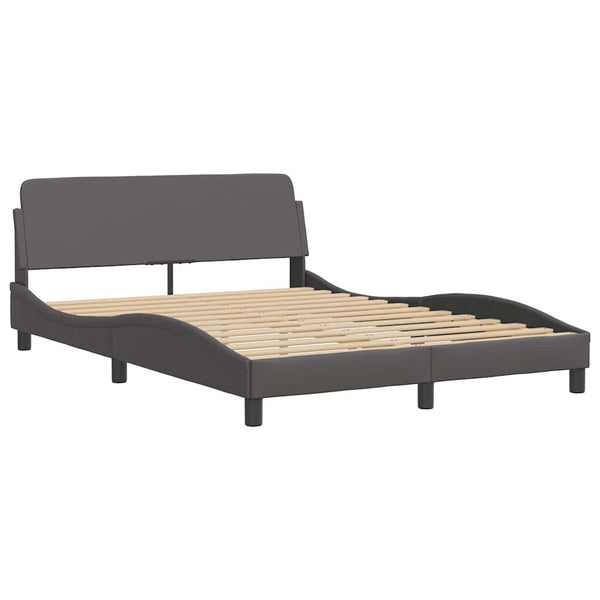 Bett mit Matratze Dover Grau 120x200 cm