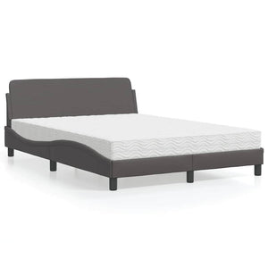 Bett mit Matratze Dover Grau 120x200 cm