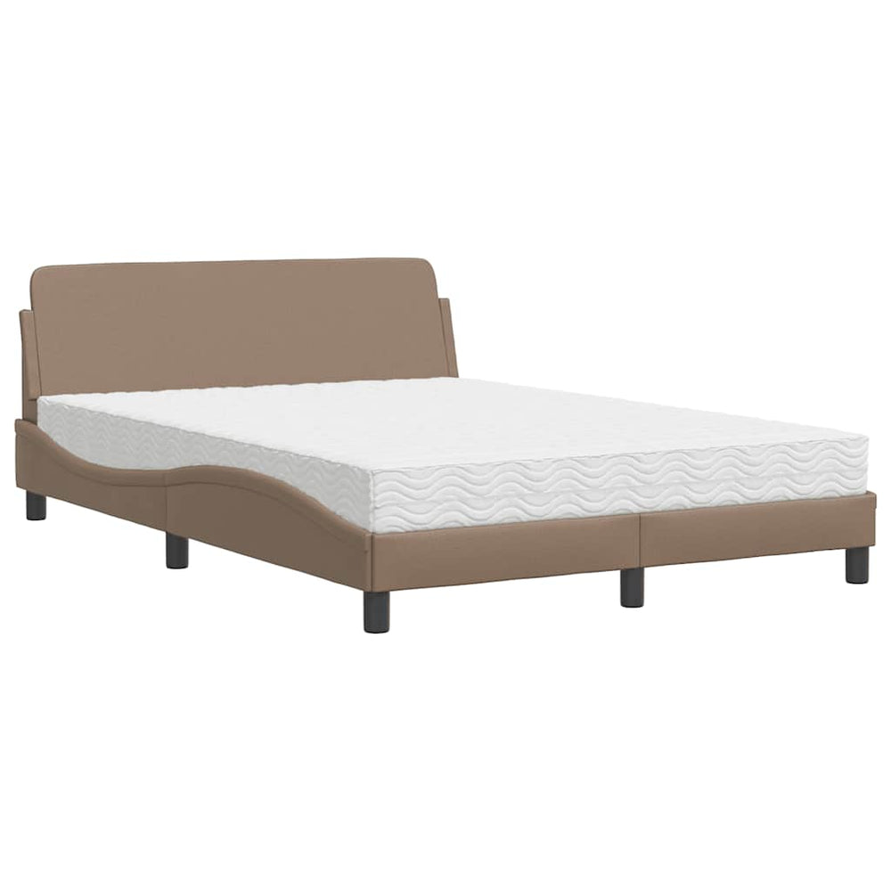 Bett mit Matratze Cappuccino-Braun 120x200 cm