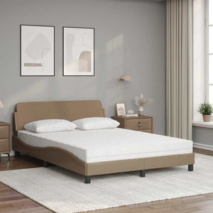 Bett mit Matratze Cappuccino-Braun 120x200 cm