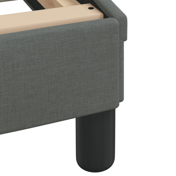 Bett mit Matratze Dover Dunkelgrau 140x190 cm