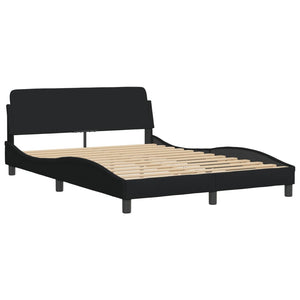 Bett mit Matratze Dover Schwarz 140x190 cm