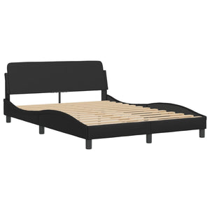Bett mit Matratze Dover Schwarz 140x190 cm