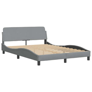 Bett mit Matratze Dover Hellgrau 140x200 cm