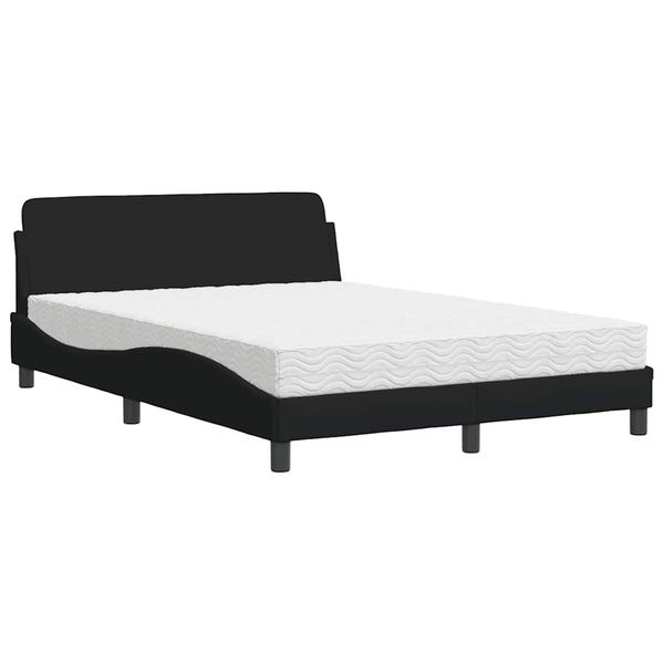 Bett mit Matratze Dover Schwarz 140x200 cm