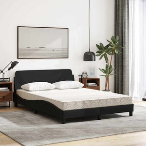 Bett mit Matratze Dover Schwarz 140x200 cm