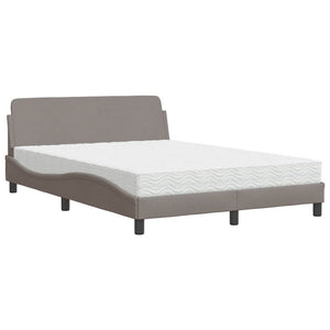 Bett mit Matratze Dover Taupe 140x200 cm